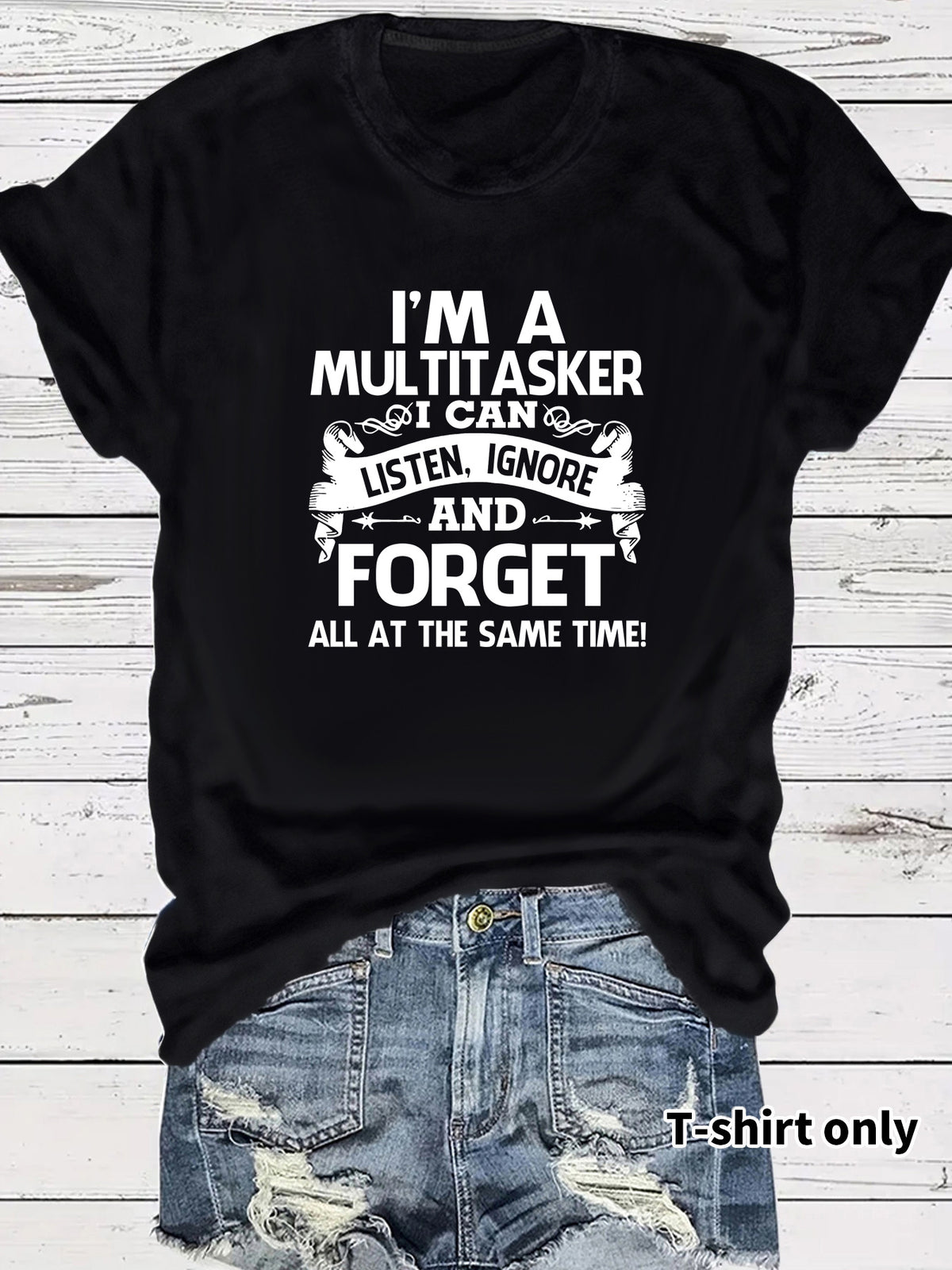 I'MA LIS MUL FOR ALL Roundneck Short Sleeve