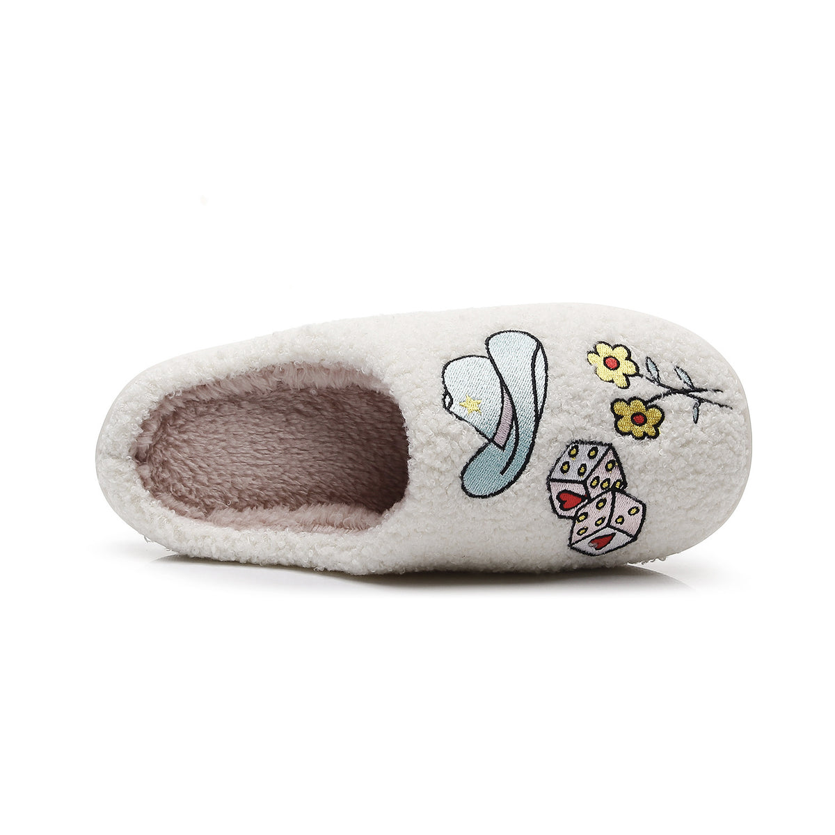 Western denim cotton slippers for women hairy slippers
