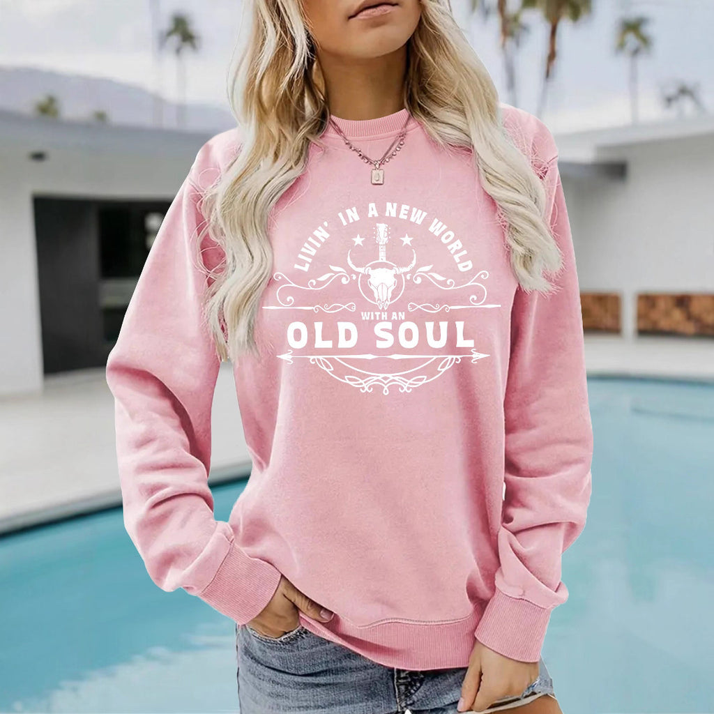 Western Country Music Pattern Printed Hoodie