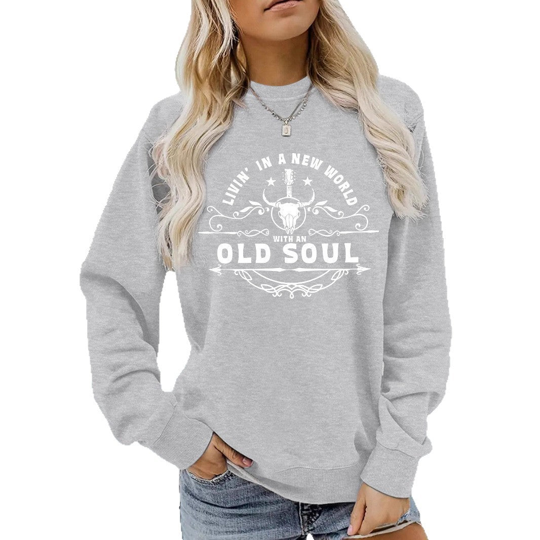 Western Country Music Pattern Printed Hoodie
